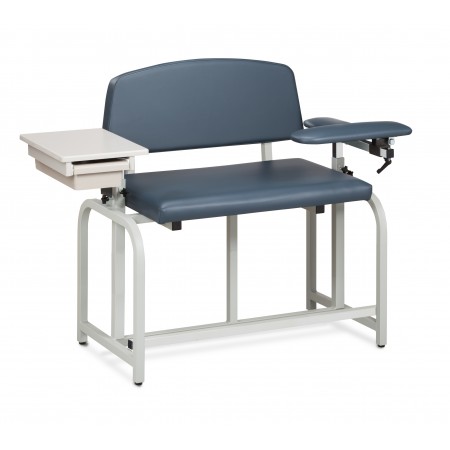 Clinton 66092B Bariatric Blood Drawing Chair with Padded Arms