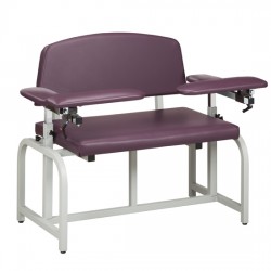 Clinton 66000B Bariatric Blood Drawing Chair with Padded Arms