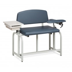 Clinton 66092B Bariatric Blood Drawing Chair with Padded Arms