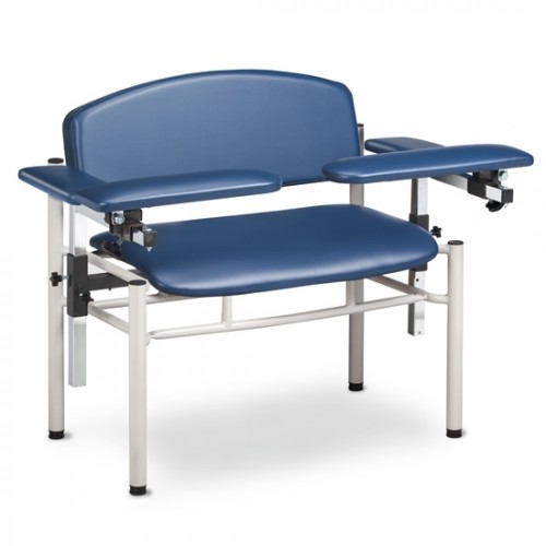 Clinton 6006-U Extra-Wide Blood Drawing Chair, SC Series, 300 lb. capacity