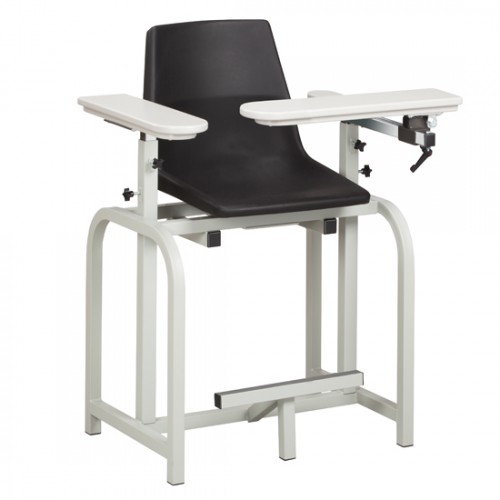 Clinton 66011-P Extra-Tall Blood Drawing Chair with Arms, 
